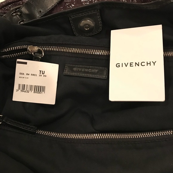 Givenchy Brown/purple/gray Soft Patent Leather Bag - Picture 6 of 8